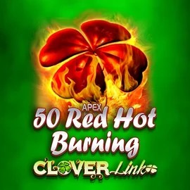 Official Slots logo: 50 Red Hot Burning Clover Links by Novomatic at Lolospin Casino