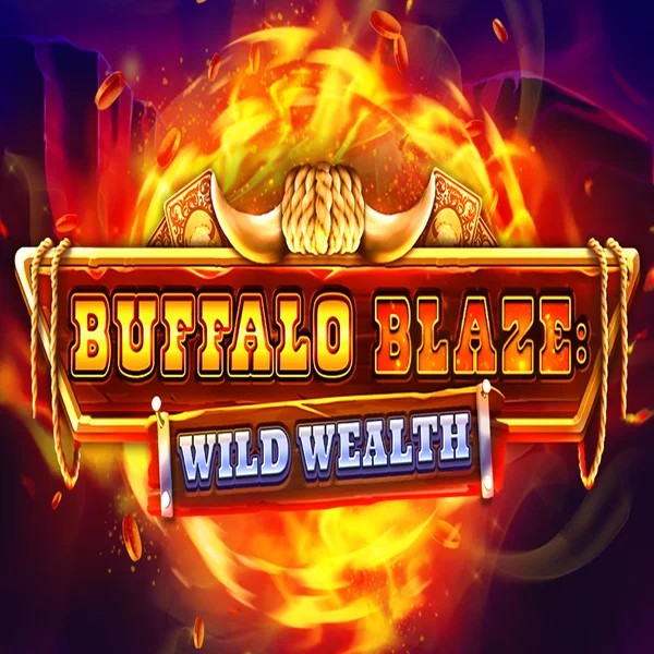 Buffalo Blaze Wild Wealth logo by OctoPlay at Lolospin Casino