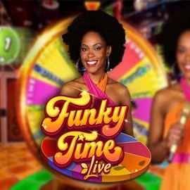 Funky Time by Evolution, showcased at lolospinn.com – game logo