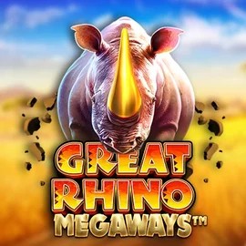 Great Rhino Megaways slot logo by Pragmatic Play at Lolospin Casino