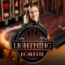 Official Live Casino logo: Lightning Roulette by Evolution at Lolospin Casino