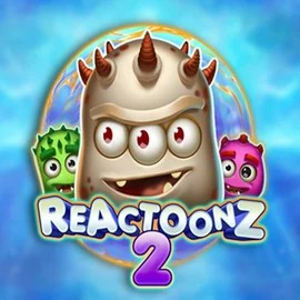 Slots logo of Reactoonz 2 from Play'n GO at Lolospin Casino