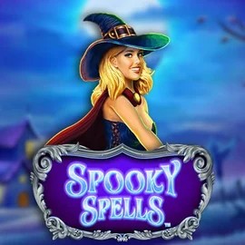 Spooky Spells slot logo by Novomatic at Lolospin Casino