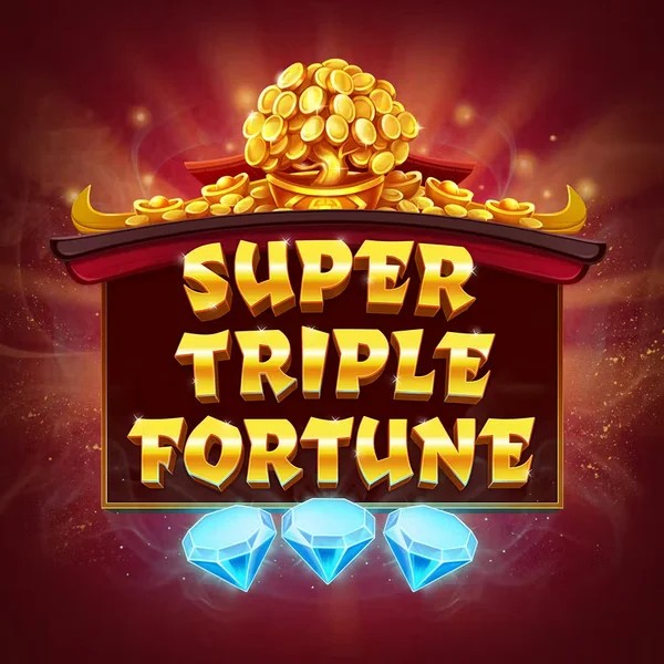 Super Triple Fortune slot logo by Greentube at Lolospin Casino