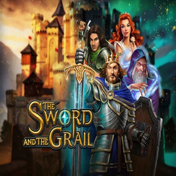 Slots logo of The Sword and the Grail from Play'n GO at Lolospin Casino